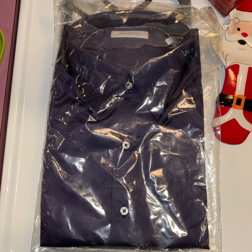 Men’s Ermenegildo Zegna Dark Blue Shirt